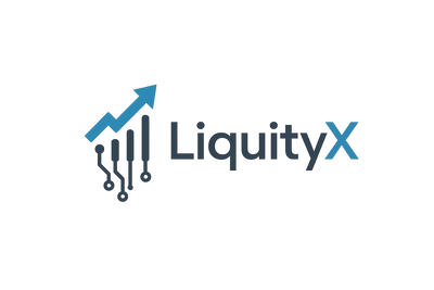 make a simple logo for Liquityx that is related to automated trading